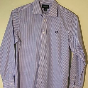 Blue Pinstrip Button Down Shirt
